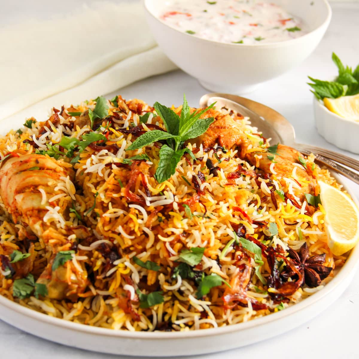 Aromatic Hyderabad Chicken Dum Biryani
