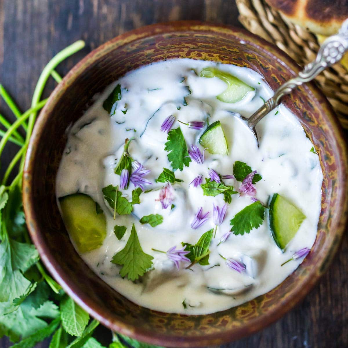 Cooling Raita - the perfect accompaniment to spicy Indian dishes